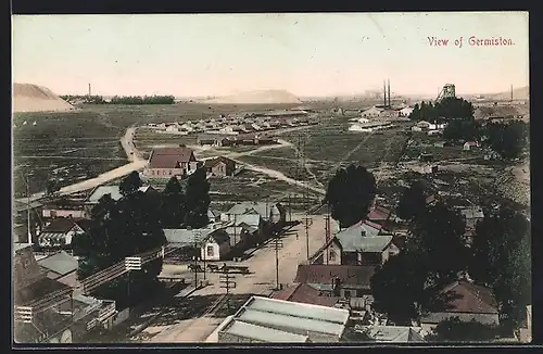 AK Germiston, Ortsansicht aus der Vogelschau