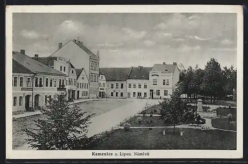 AK Kamenice n. Lipou, Námestí