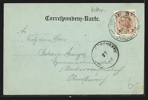 Mondschein-AK Iglau, Panorama