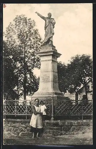 AK Havl. Borova, Pomnik K. Havlicka v Borové