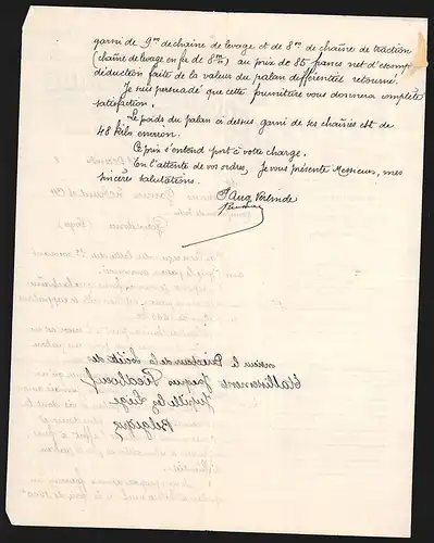 Rechnung Lille 1908, Auguste Verlinde Fabrique Spéciale d`Appareils de Levage, Werkansicht