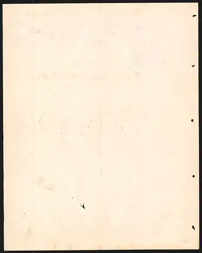 Rechnung Freiburg i. B. 1902, Albert Klingele Kurz-, Weiss- & Wollwaaren, Woll- & Baumwollgarne, Ladenansicht