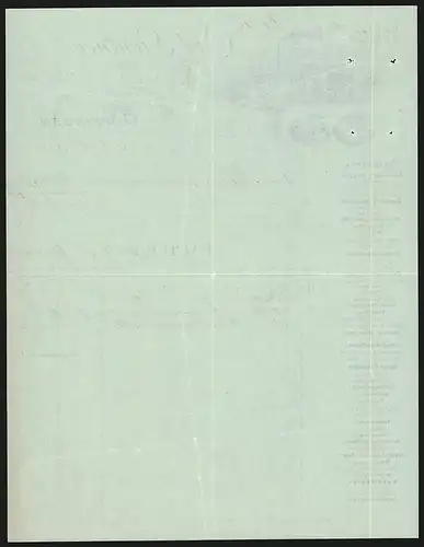 Rechnung Göppingen /Württemberg 1895, Carl Gentner Fabrik Chemisch-Technischer Producte, Werkansicht und Produkte