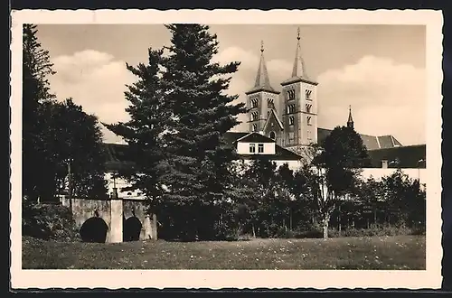 AK Mühlhausen, Ortspartie mit Kirche