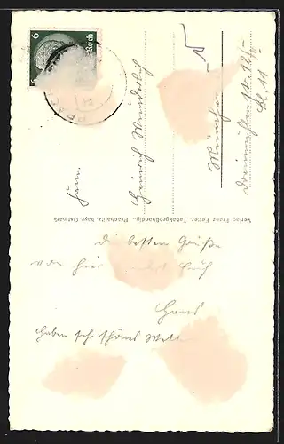 AK Prachatitz /Bayrische Ostmark, Ortspartie mit Kirche