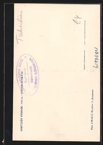 AK Krumau / Cesky Krumlov, Stifter-Denkmal