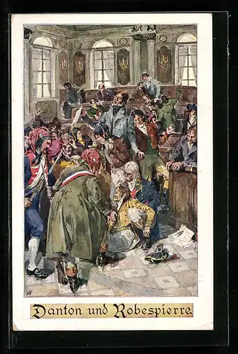 AK Danton und Robespierre, Szene vor Gericht