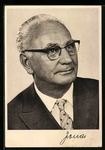 AK Franz Jonas, Landeshauptmann und Wiener Bürgermeister, Portrait