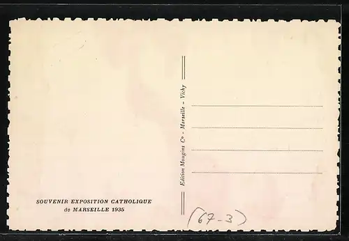 AK Marseille, Exposition Catholique 1935, Les Petites Soeurs de l`Assomption
