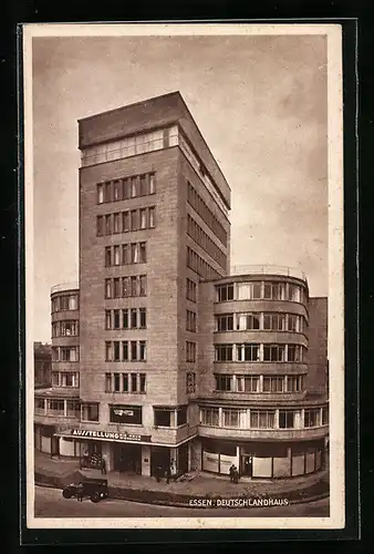 AK Essen, Deutschlandhaus, Bauhaus