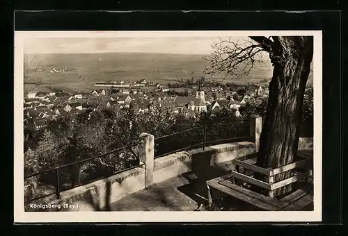 AK Königsberg /Bay., Blick vom Schlossberg