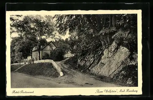 AK Bad Harzburg, Hotel Restaurant Zum Wolfstein