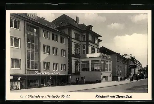 AK Bad Meinberg a. Teutobg. Wald, Bad Hotel Kurhaus mit Rosenbad