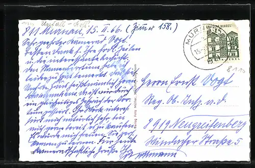 AK Murnau / Obb., Unfallkrankenhaus Frontalansicht