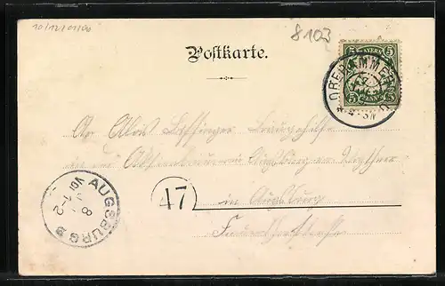 AK Oberammergau, Strassenpartie mit Gasthaus