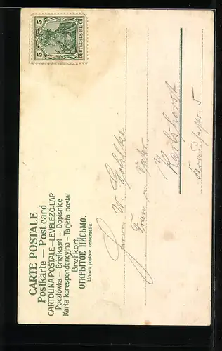 AK Freienwalde a. O., Waldpartie