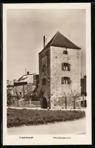 AK Ingolstadt, Blick zum Münzbergerturm