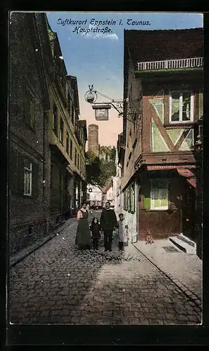 AK Eppstein i. Taunus, Hauptstrasse mit Gasthof