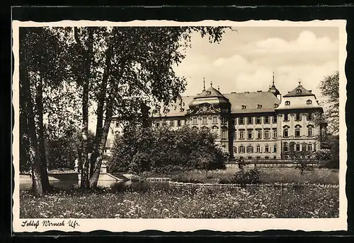 AK Werneck, Schloss Werneck mit Bäumen