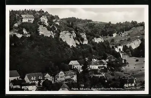 AK Veilbronn /Fränk. Schweiz, Ortsansicht aus der Vogelschau