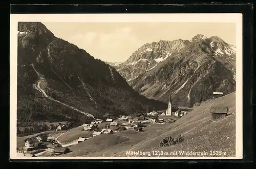 AK Mittelberg / Oy, Teilansicht mit Widderstein