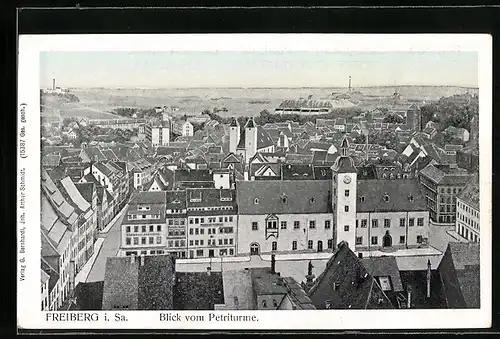 AK Freiberg i. Sa., Blick vom Petriturme