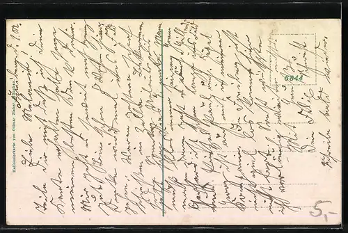 AK Freiberg / Sachsen, Ortsansicht bei schwindendem Tageslicht