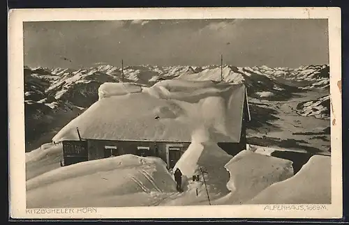 AK Alpenhaus, Kitzbüheler Horn im Schnee