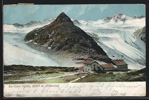 AK Berliner Hütte, Zillertal, Alpenpanorama