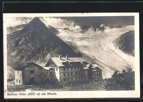 AK Berliner Hütte, Berghütte mit Mösele, Zillertal