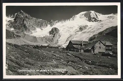 AK Furtschagelhaus, Ansicht mit Mösele und Furtschaglspitz