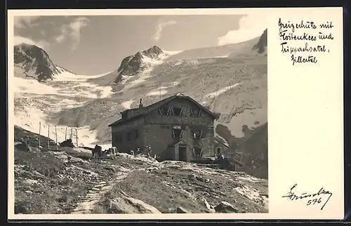 AK Greizerhütte, Ansicht mit Trippachsattel