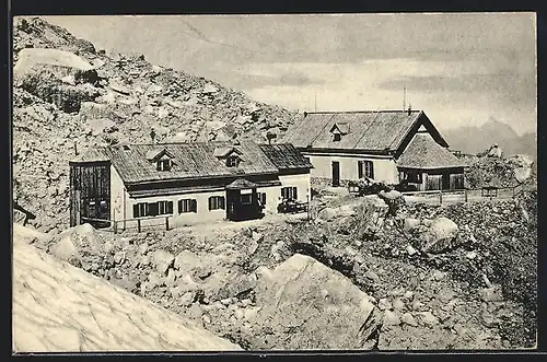 AK Wr. Neustädter-Hütte, Felsen an der Zugspitze