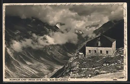 AK Greizer Hütte, Blick ins Floitental