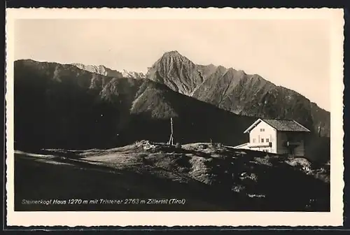 AK Steinerkogl Haus /Zillertal, Ortsansicht mit Tristener