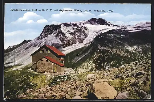 AK Spanagel-Haus, Gefrorene Wand im Tuxertal