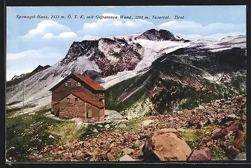 AK Spanagel-Haus, Gefrorene Wand im Tuxertal