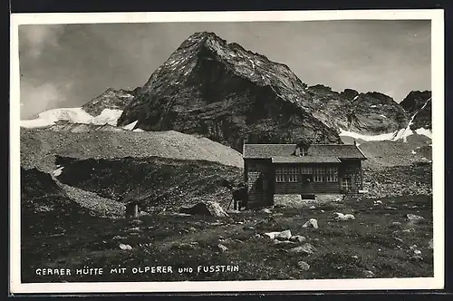 AK Geraer Hütte mit Olperer und Fusstein