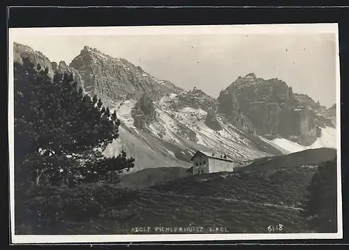 AK Adolf Pschlerhütte, gegen die Berge