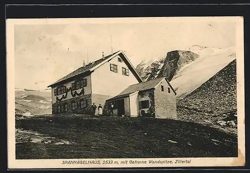 AK Spannagelhaus /Zillertal, mit Gefrorne Wandspitze