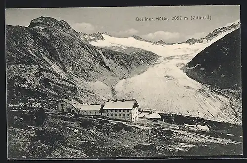 AK Berliner Hütte, Berghütte und Umgebung