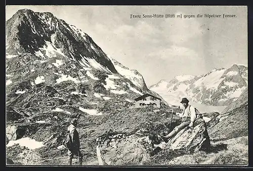 AK Franz Senn-Hütte gegen die Aleiner Ferner