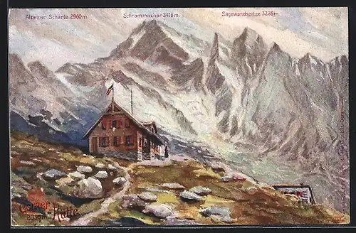 AK Geraer Hütte, Blick zur Berghütte