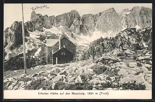 AK Erfurter Hütte auf der Maurizalp