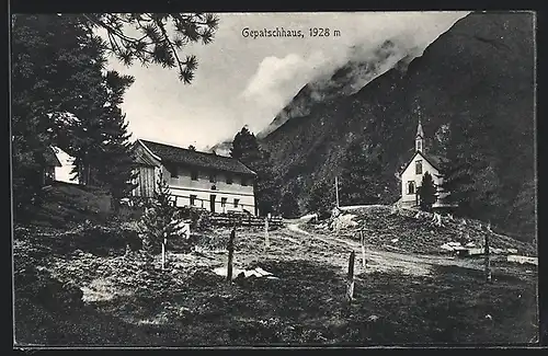 AK Gepatschhaus nebst Kirche