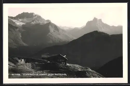 AK Ulmerhütte, Berghaus vor dem Patteriol