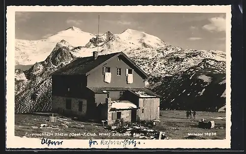 AK Tuxerjochhaus, Idyll in den Zillertaler Alpen