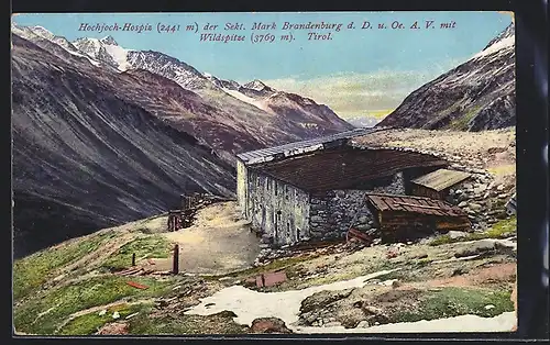 AK Hochjoch-Hospiz mit Wildspitze, Tirol