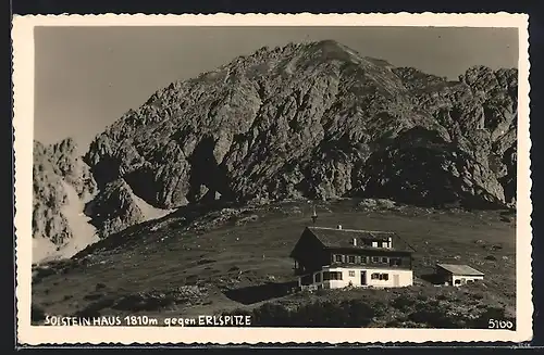 AK Solsteinhaus, Berghütte mit Erlspitze