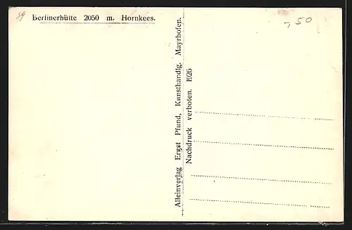 AK Berlinerhütte mit Hornkees